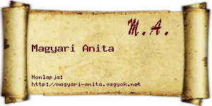 Magyari Anita névjegykártya